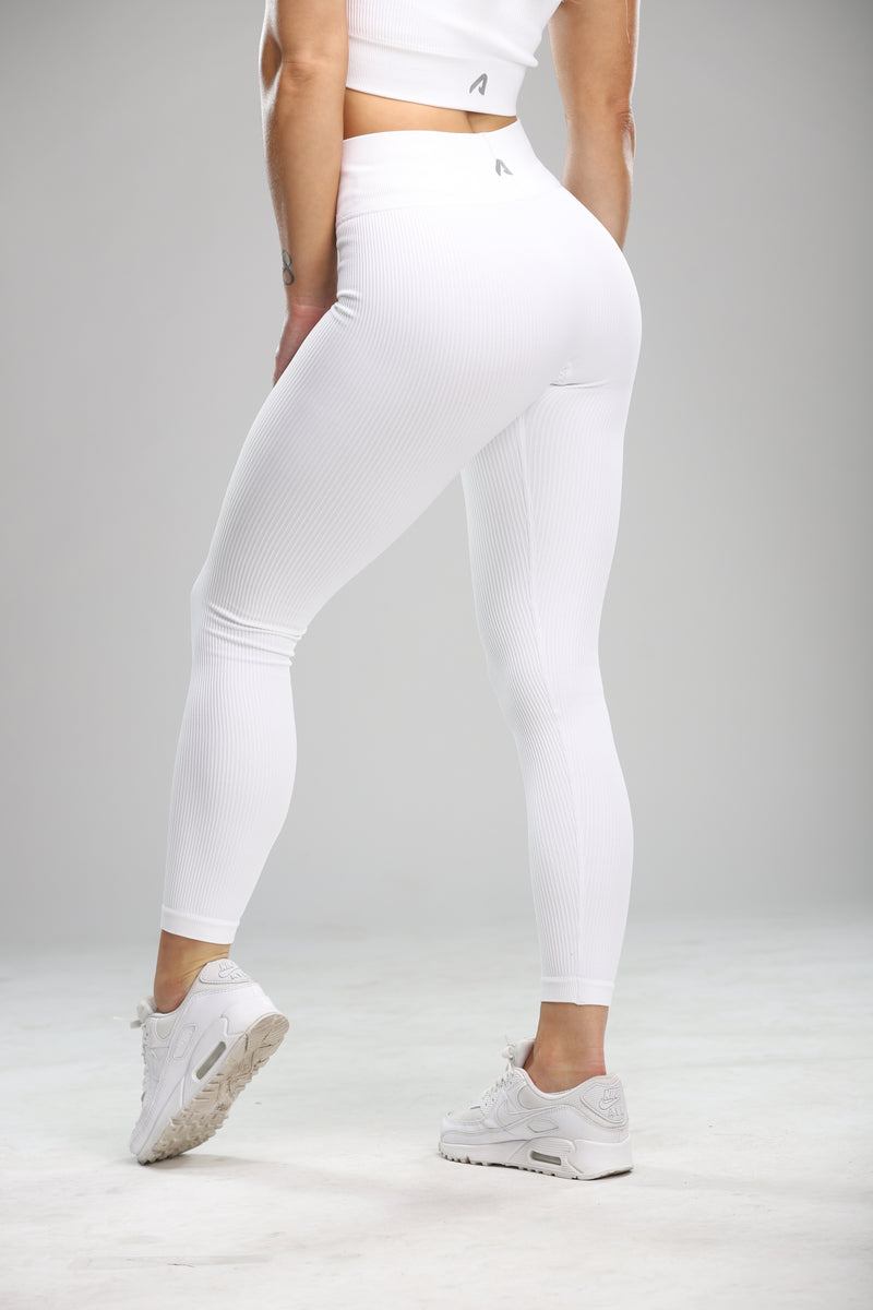 Roaman's Women's Plus Size Placement-print Legging - 30/32, White