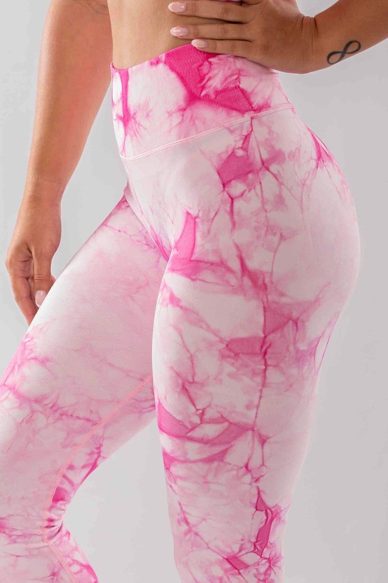 H2O Dye Scrunch Leggings - Pink – Activae Apparel